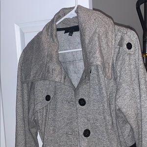 Houndstooth pea coat